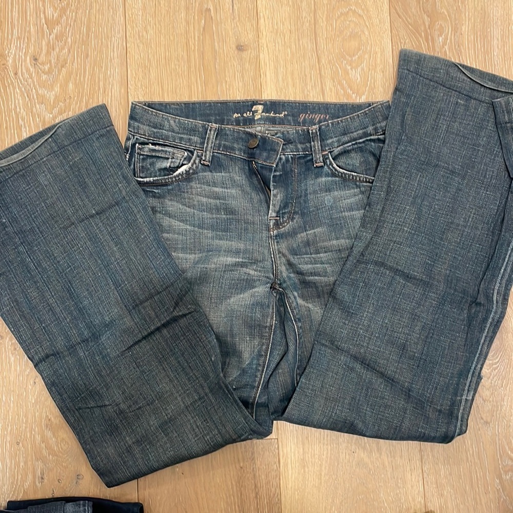 7 for All Mankind. Ginger. Worn look. Size 27